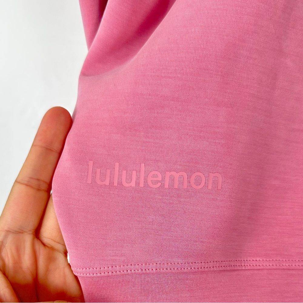 Lululemon Softstreme High-Rise Pant & Perfectly Oversized Cropped Crew Pink Tide - Picture 6 of 16